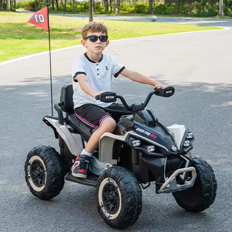 Custom Baby Four Wheels 24V Electric Battery Powered ATV Beach Car Toys Quad Bike Ride on Car for Kids