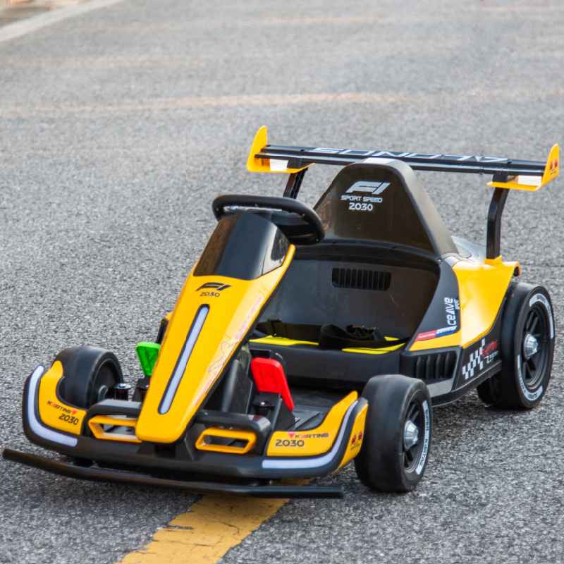CE Certified Kids Electric Drift Go Kart Ride on Car 24V High Quality Outdoor Toy, Adjustable Seat with Parental Control