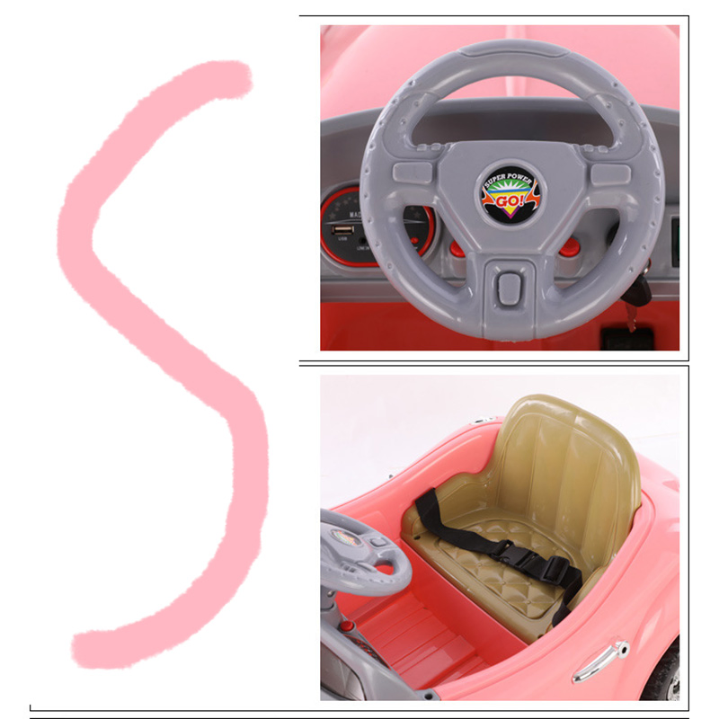 Hot Selling Children Simulated Key Start Remote Control Kids Ride on Car