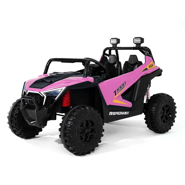 Vintage Kids Car: 2-Seater Electric Ride-on with Bluetooth Fun