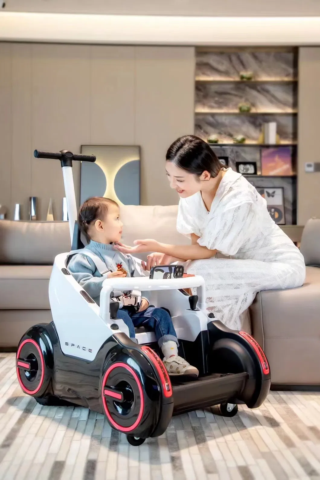 12V4.5, 2.4G Bluetooth Remote Control Kids Ride on Car with USB