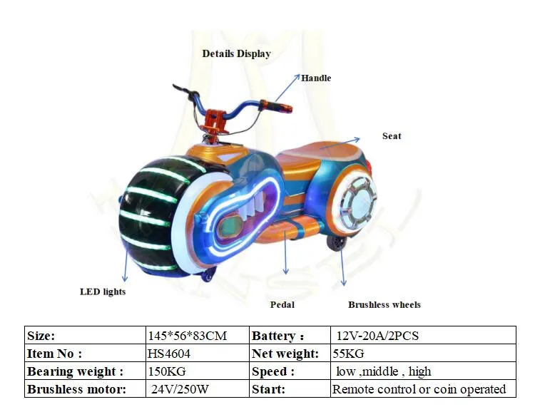 Electric Motorcycle Specifications Detail 1