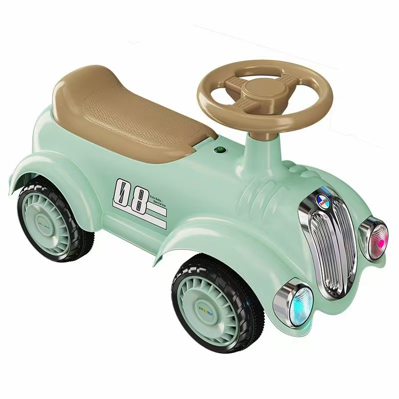 Factory Wholesale Customizable Baby Walker Plastic Car Shape Ride-on Toy for 2 to 4 Years 5 to 7 Years Foot-Powered JHR Brand