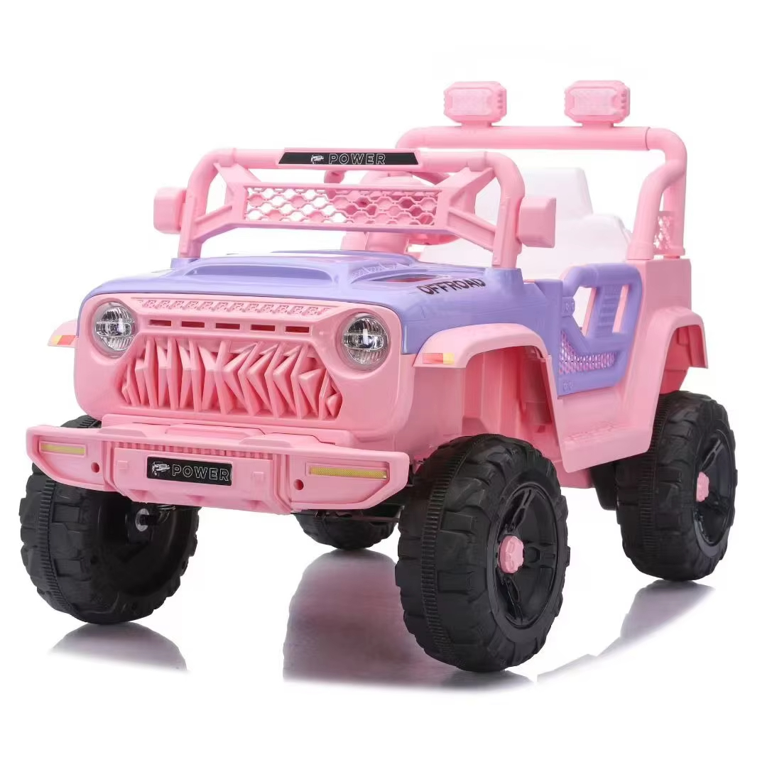 OEM/ODM Children's Electric Ride on Cars Pink 4 Wheels Plastic Off Road Buggy Vehicle Electric Car for Kids with Remote Control