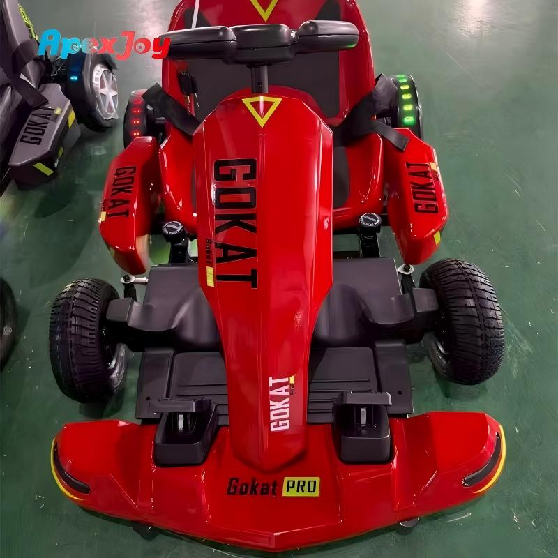 ApexJoy NOVA Twist 500W Dual Motor Kids Electric Go Kart 20km/h Extendable Drift Racing 36V Lithium Amusement Ride on Car Sales