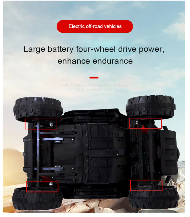 Children's Electric Toy Car Under-chassis Structure