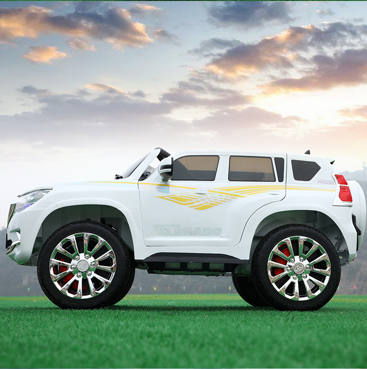 Children's electric car with four wheels that can seat people with remote control four-wheel drive off-road vehicle charging chi