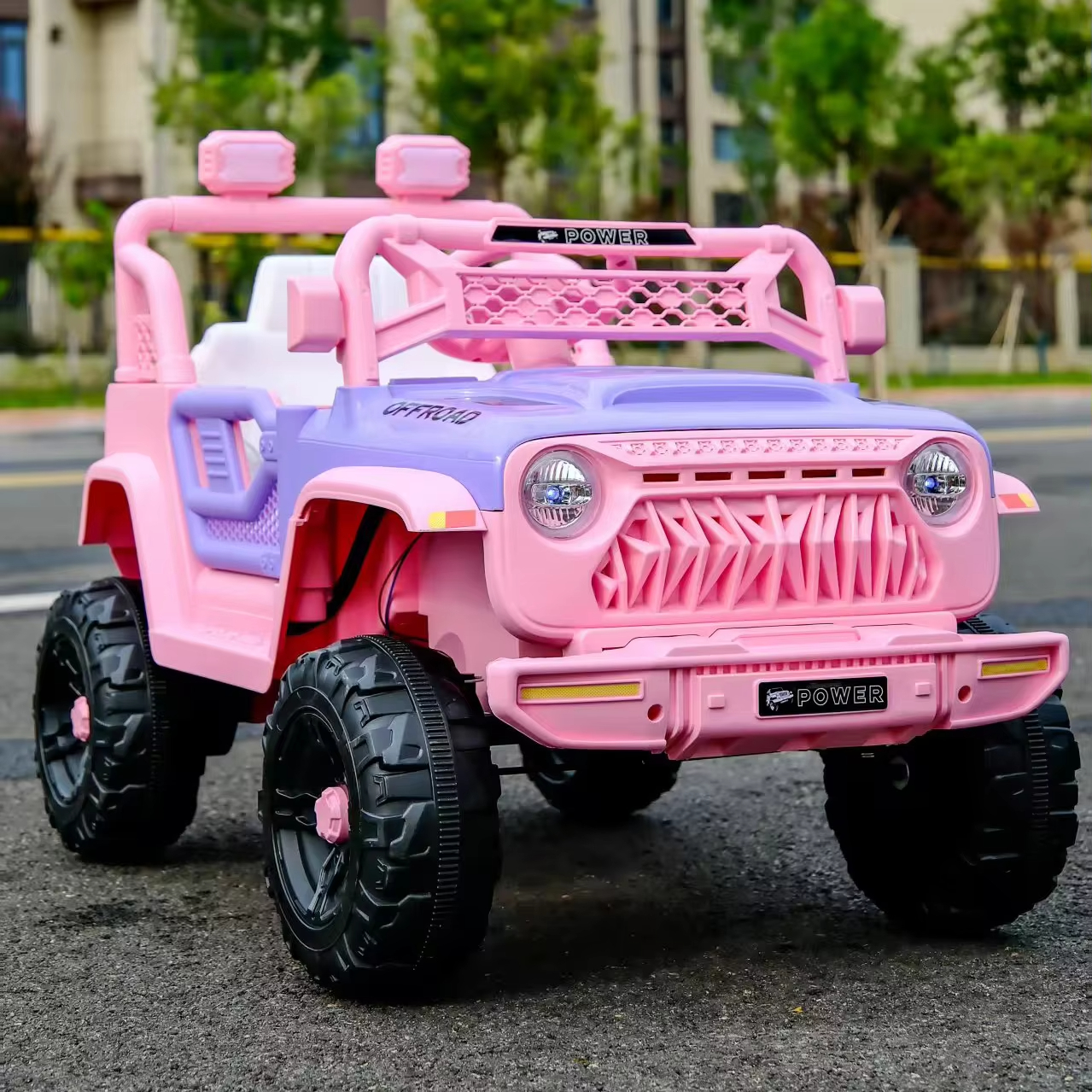OEM/ODM Children's Electric Ride on Cars Pink 4 Wheels Plastic Off Road Buggy Vehicle Electric Car for Kids with Remote Control