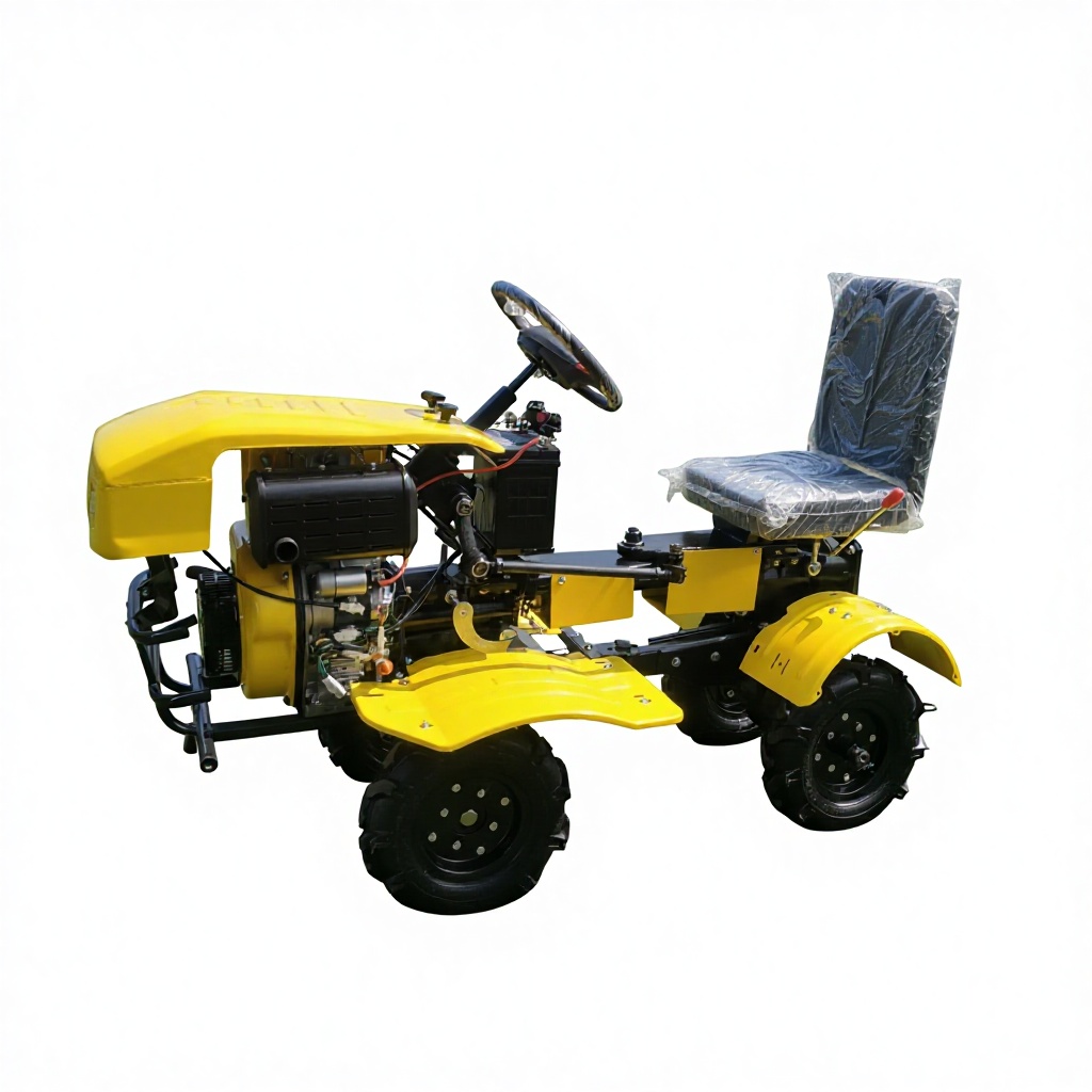 Professional 4-Wheel Ride-On Cultivator Leading-Edge Technology Tractor 2WD 12 HP Gear Drive Core Engine Component for Farm Use