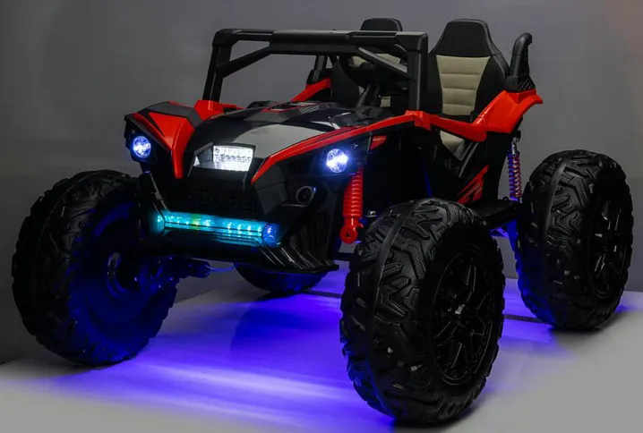 24V 2 Seats Ride on UTV with Remote Control, Extra Large EVA Wheels, Wide Seat 4WD Electric Vehicle Toys
