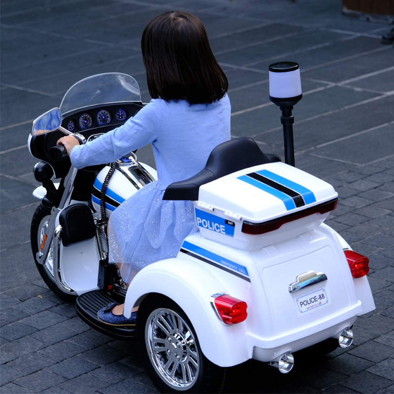 Children Electric Motorcycle Tricycle Open Body Rechargeable Ride on for Boys and Girls Large Size Colors