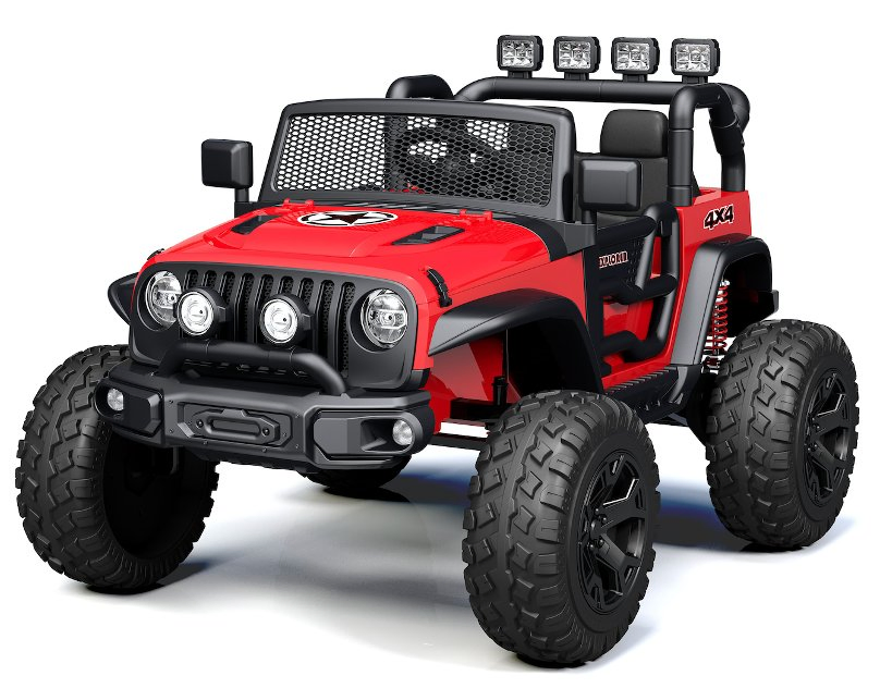 24V 4WD/2WD 4 X 4 Ride on Car, Battery Powered 2 Seater Kids Electric Vehicle Truck Toy Car W/Spring Suspension