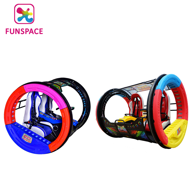 Hot Sale New Style Outdoor Fun Fair Playground Rides 2 Seats 360 Degree Remote Control Rolling Car for Outdoor