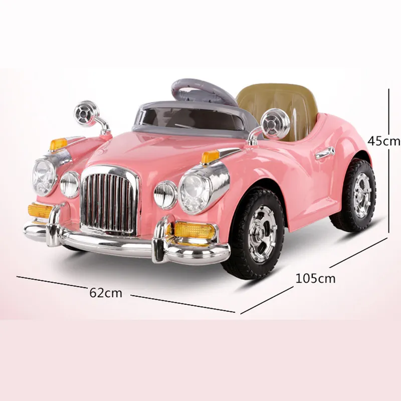 Hot Selling Children Simulated Key Start Remote Control Kids Ride on Car