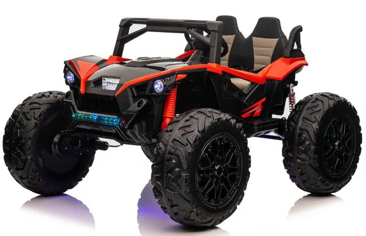 24V 2 Seats Ride on UTV with Remote Control, Extra Large EVA Wheels, Wide Seat 4WD Electric Vehicle Toys