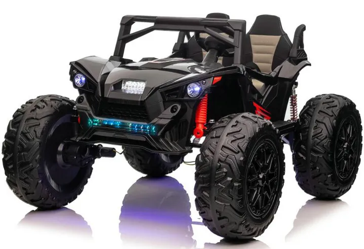24V 2 Seats Ride on UTV with Remote Control, Extra Large EVA Wheels, Wide Seat 4WD Electric Vehicle Toys
