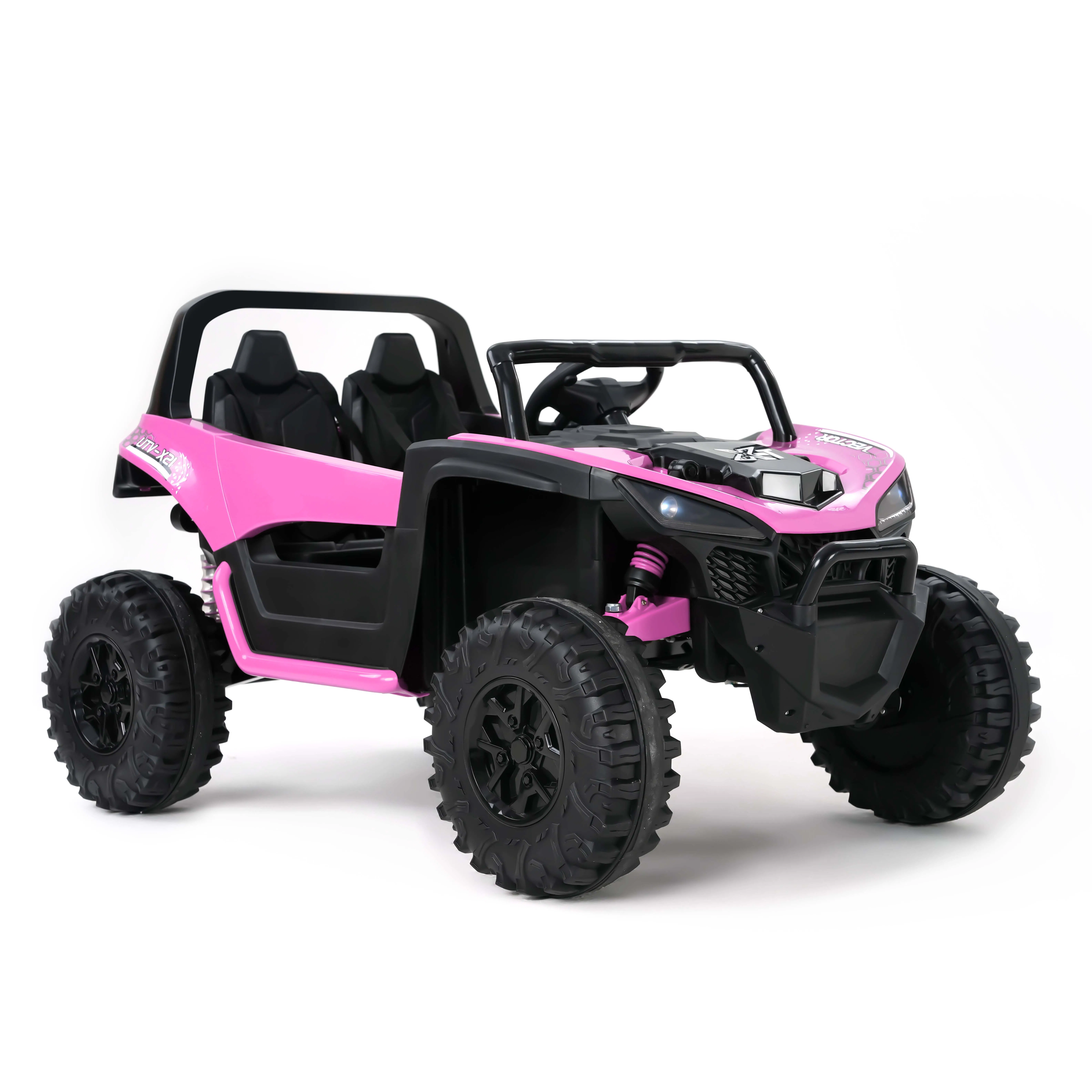 Pink Ride-on Car for Kids 2-Seater off-Road Adventure UTV