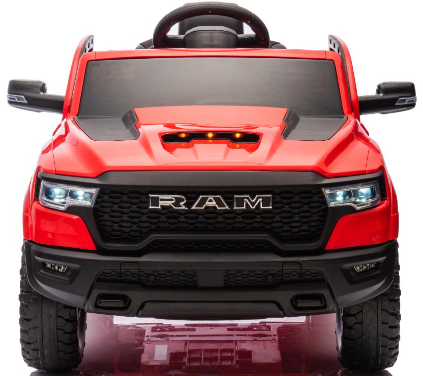 Global Licensed RAM 1500 Super Truck Car Ride on 12V Electric Cars for Kids Ride on Toys Car With Remote Control Vehicle