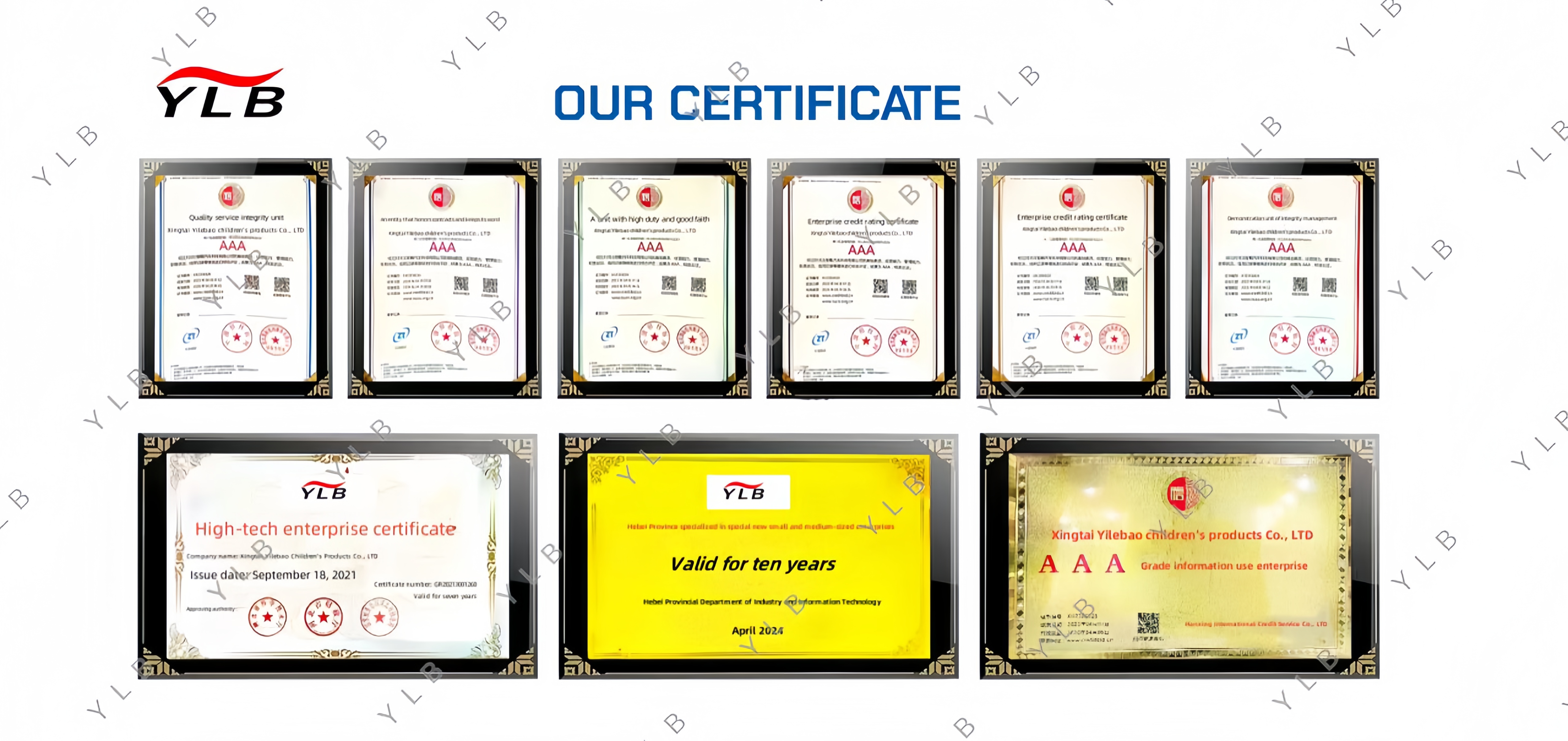 Additional Factory Certificate
