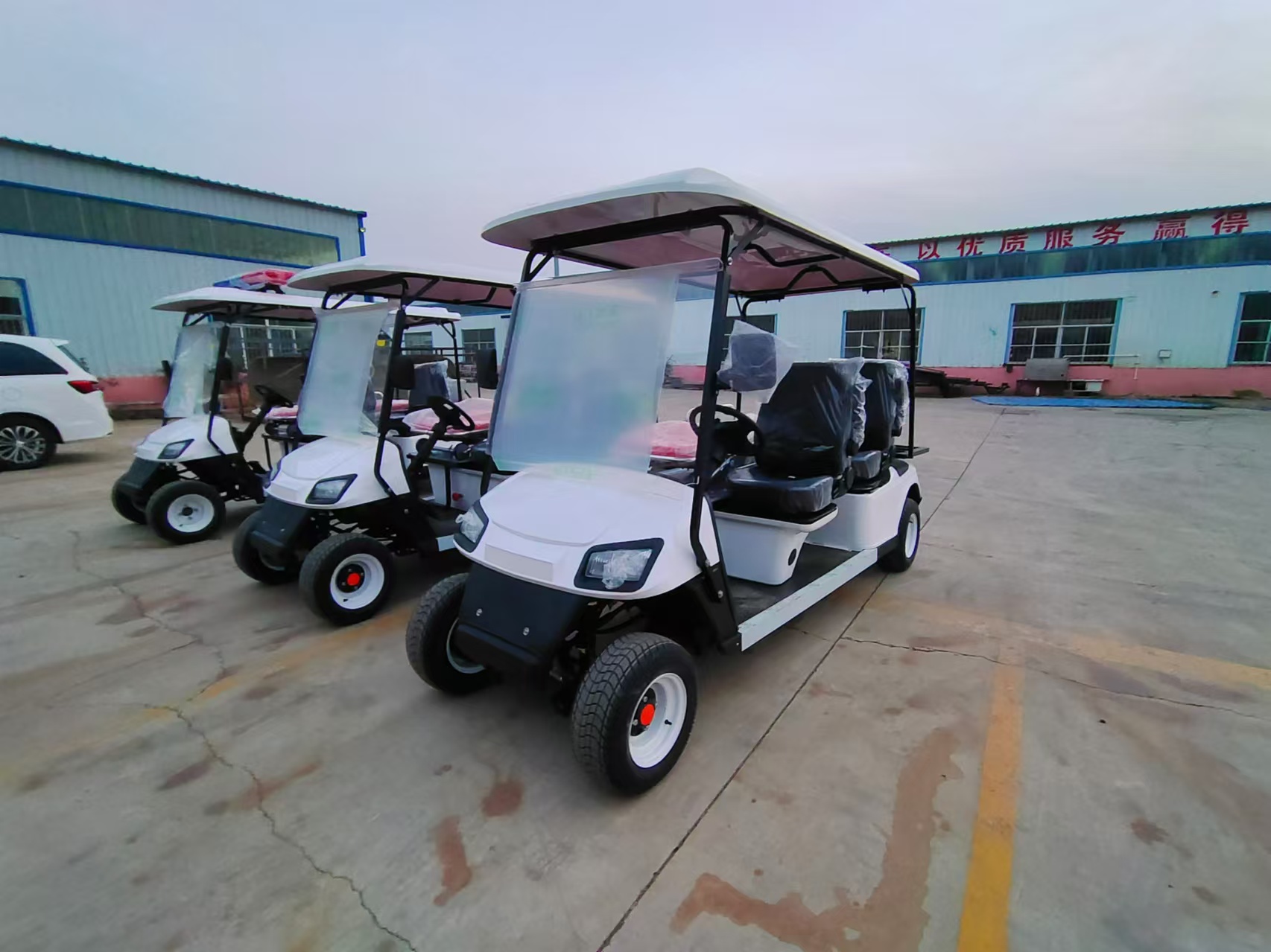 Electric Golf Cart Side Profile