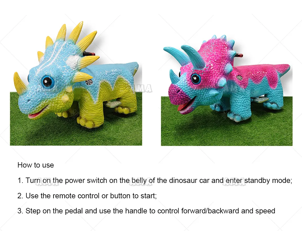 Remote Control Electric Dinosaur Ride-on Vehicle