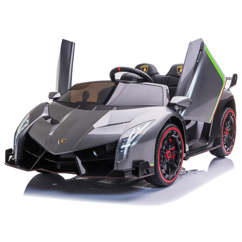 License Product Two Seater Lambo Children's Electric Car Remote Control Baby Sports Car Rechargeable Ride on Car