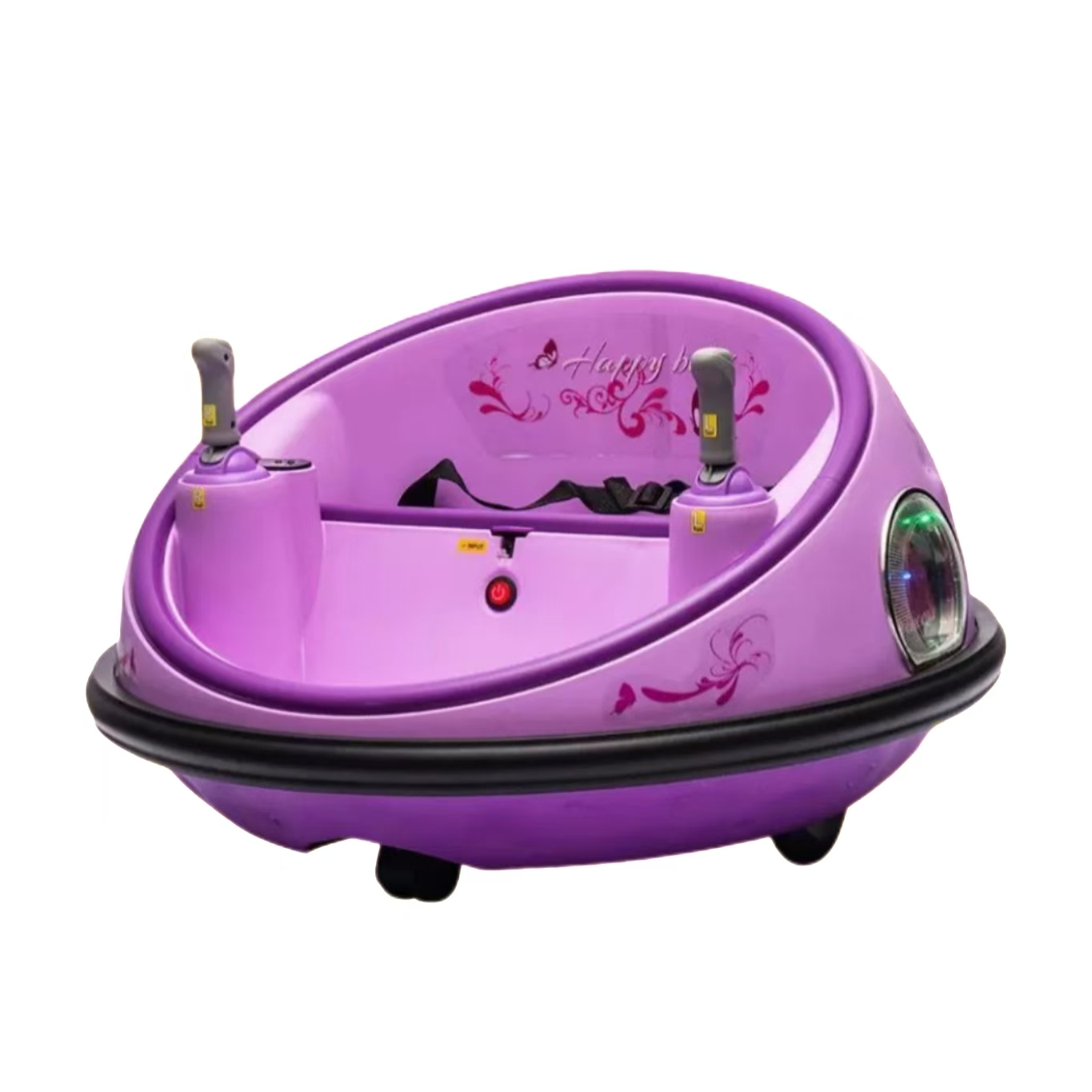 New 360-Degree Electric Bumper Cars Unisex Plastic Ride-On Toys with Battery Power Licensed Baby Kids Bumper Cars