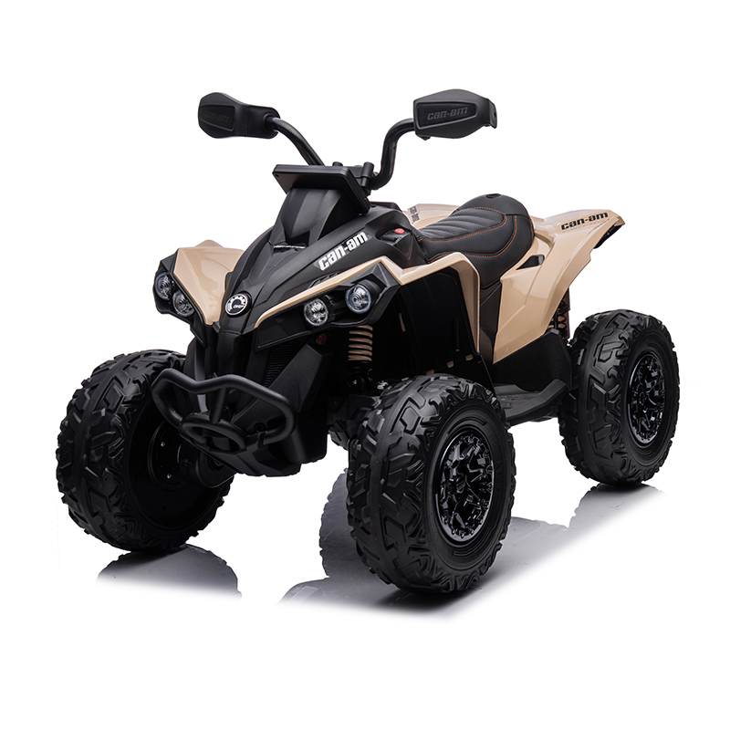 Licensed 4-Wheel 12/24V Battery Powered Electric ATV Plastic Ride-On Toy Car for Children Aged 2 to 7 Years