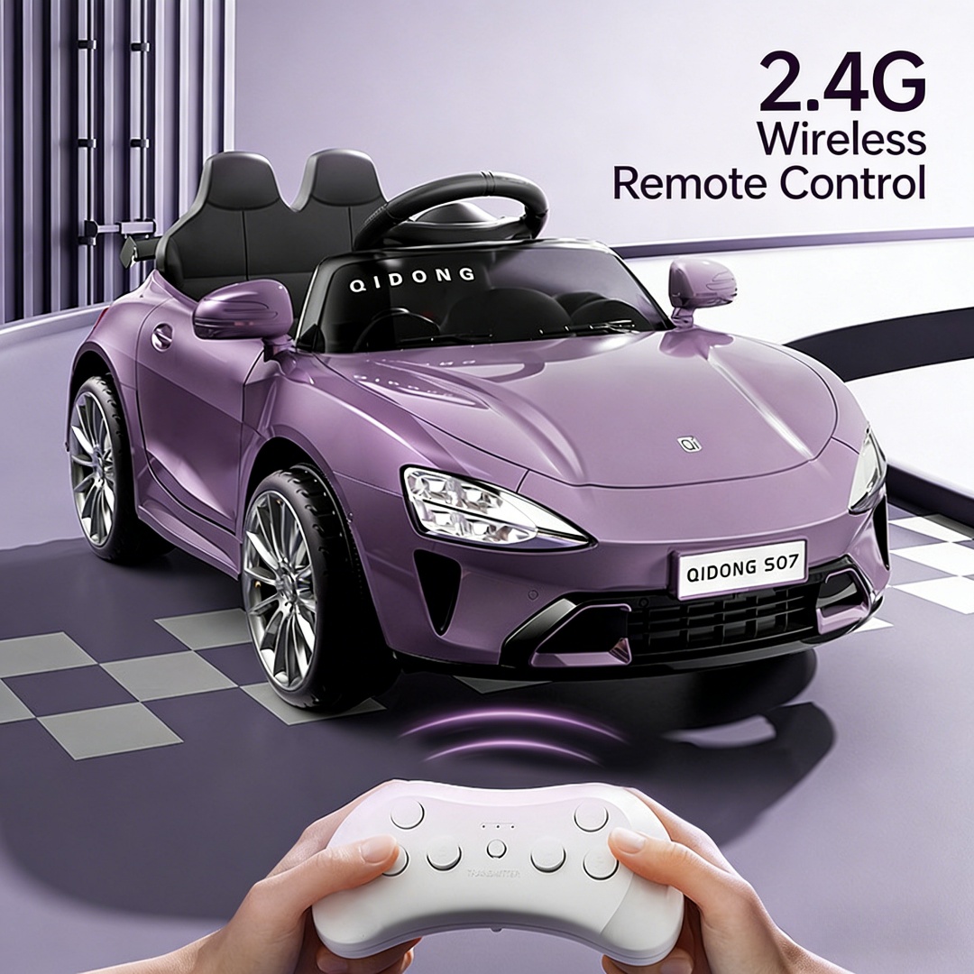 Kids Electric Toy Car Customizable - Rechargeable Ride on Vehicle for Children, Plastic Body with Private Label