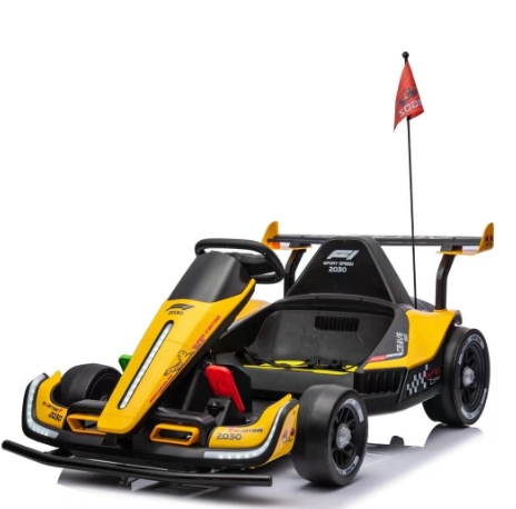 2025 New Electric 4-Wheel Drift Kart - F1 Style Ride-On Toy Car for Kids &amp; Adults with Remote Control