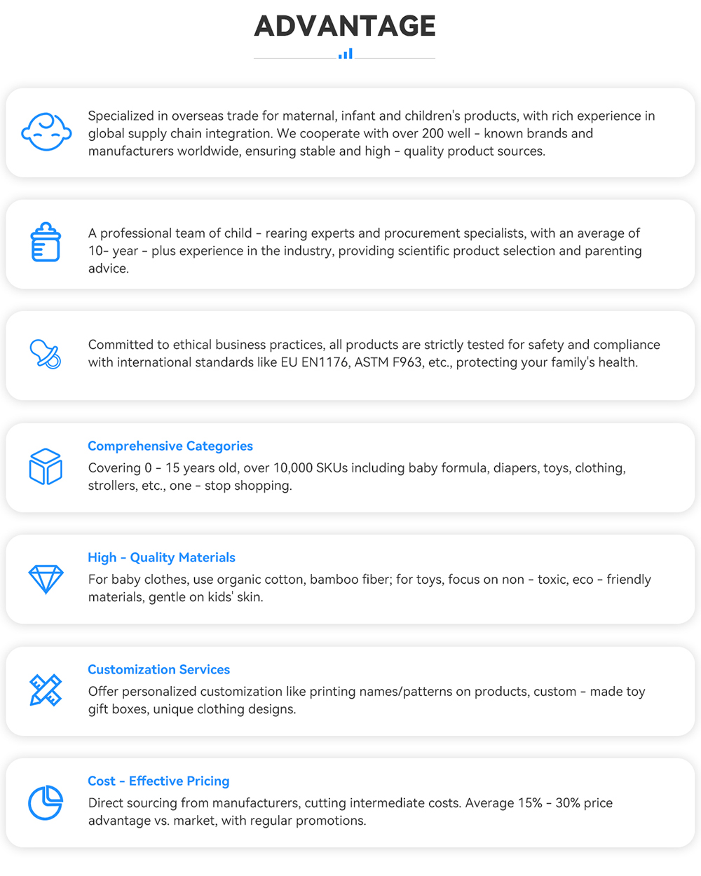 Our Advantages Details