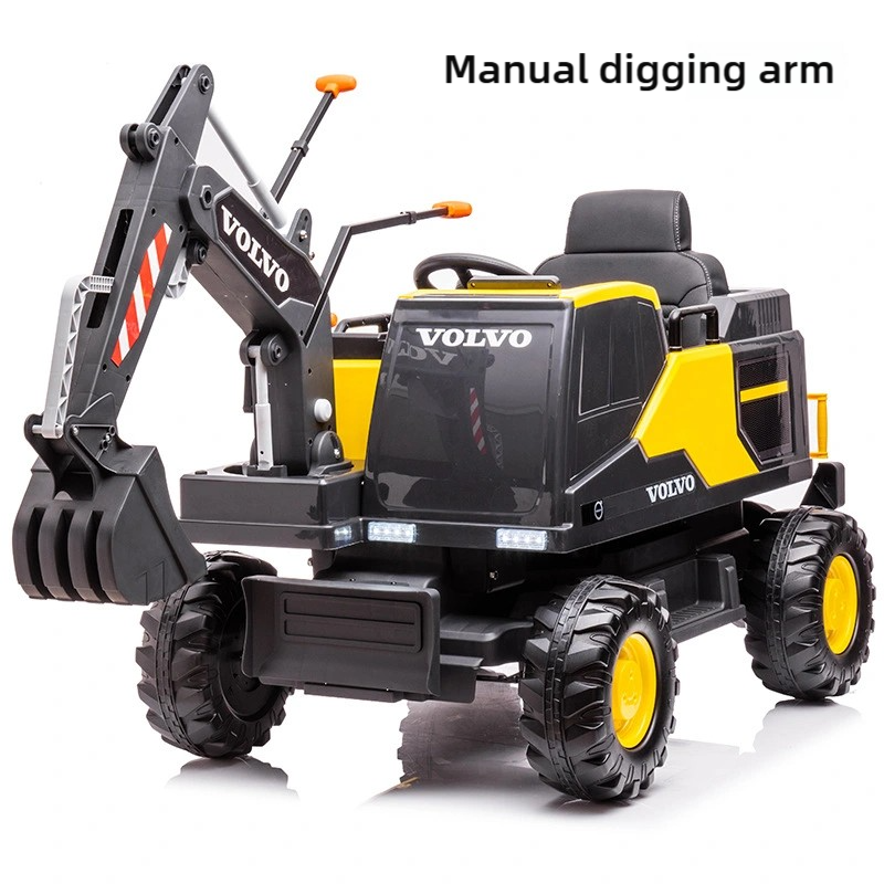 Licensed VOLVO Excavator Kids Ride on Car With Electronic 12V Kids Electric Car Remote Control Truck for Children