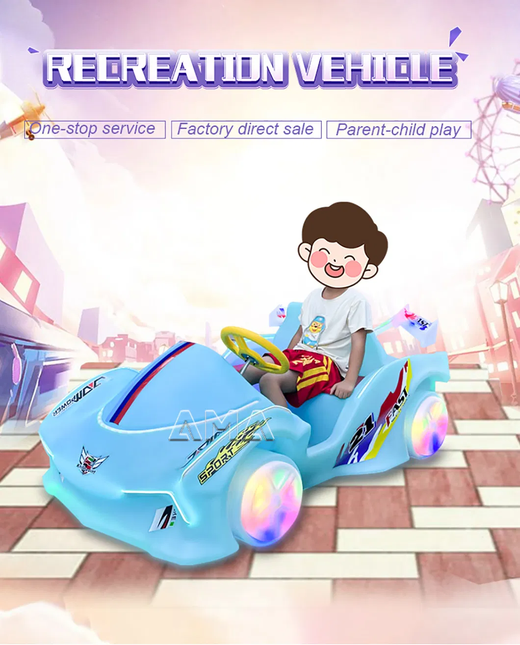 Amusement Park Shopping Mall Bumper Car