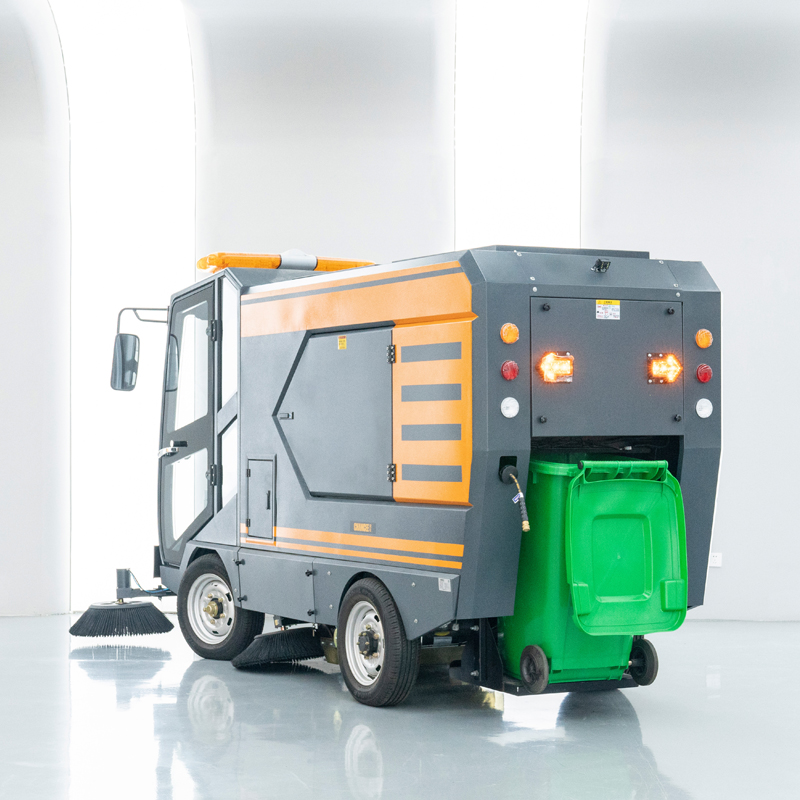 Chancee U220C Electric New Large Industrial Automatic Ride-On Street Sweeper Car With 240L Bin