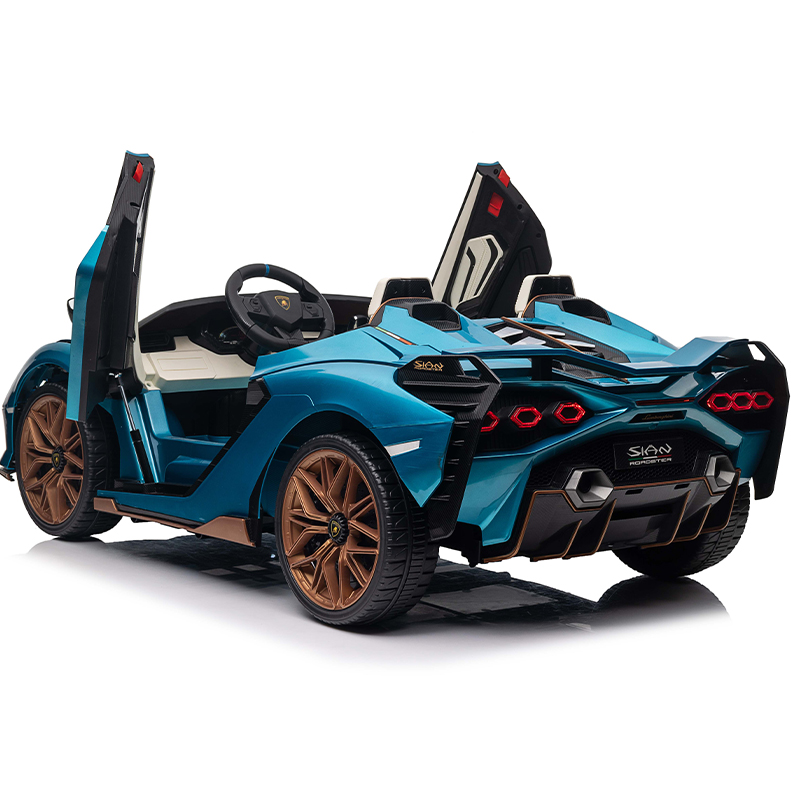 Licensed 24V Parent-Child Ride on Car Kids Electric Sports Car Dual Seat Battery Powered Car for Kids and Parents to Drive