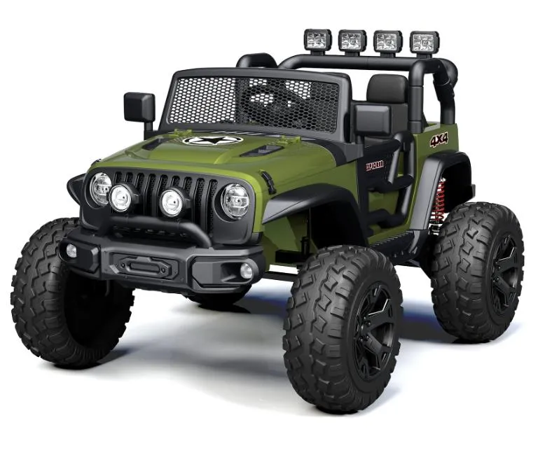 24V 4WD/2WD 4 X 4 Ride on Car, Battery Powered 2 Seater Kids Electric Vehicle Truck Toy Car W/Spring Suspension