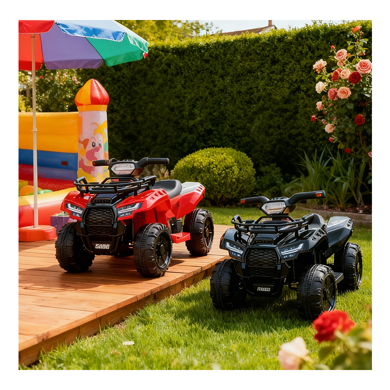 Stylish TOYSRUNNER ROC1029 Electric Ride-On Car Double Drive Early Education Kids Battery Powered Plastic Toy MP3 Music Lights