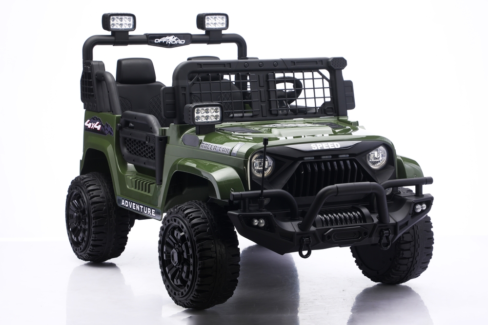 Rechargeable Electric Four-Wheel Drive Children's Off-road Vehicle Remote Control Ride-On Toy Car Made Durable Plastic