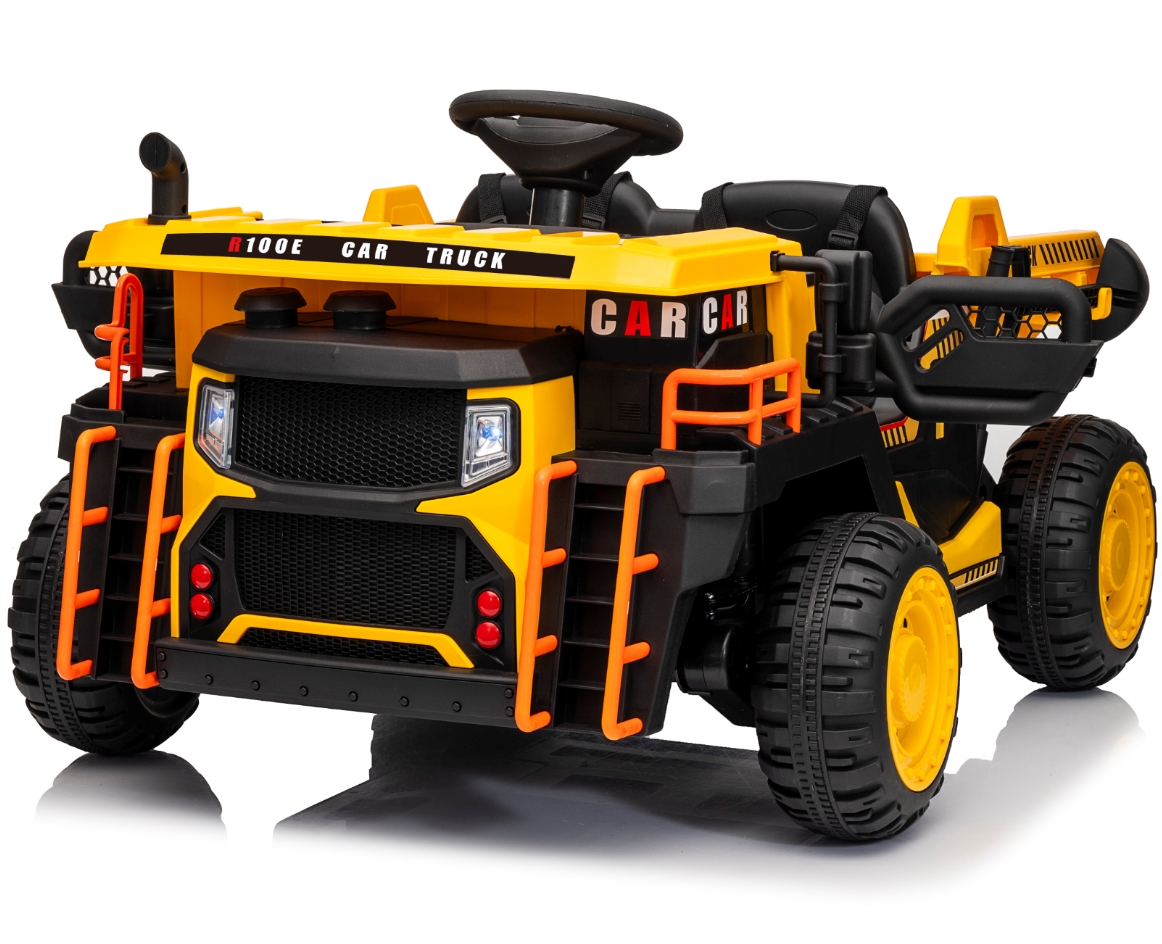 Ride on Dump Truck, Kids Electric Car with Remote Control, Ride on Construction Vehicles with Electric Dump