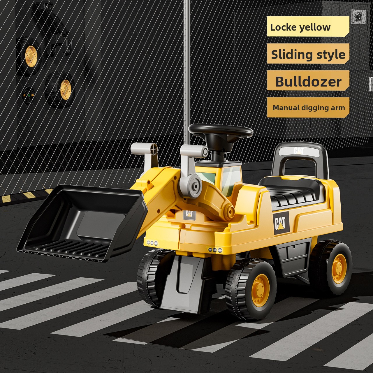 Large Electric Excavator Ride-On Toy for Boys and Girls Children's Construction Vehicle Stock Baby Car for Sitting and Digging