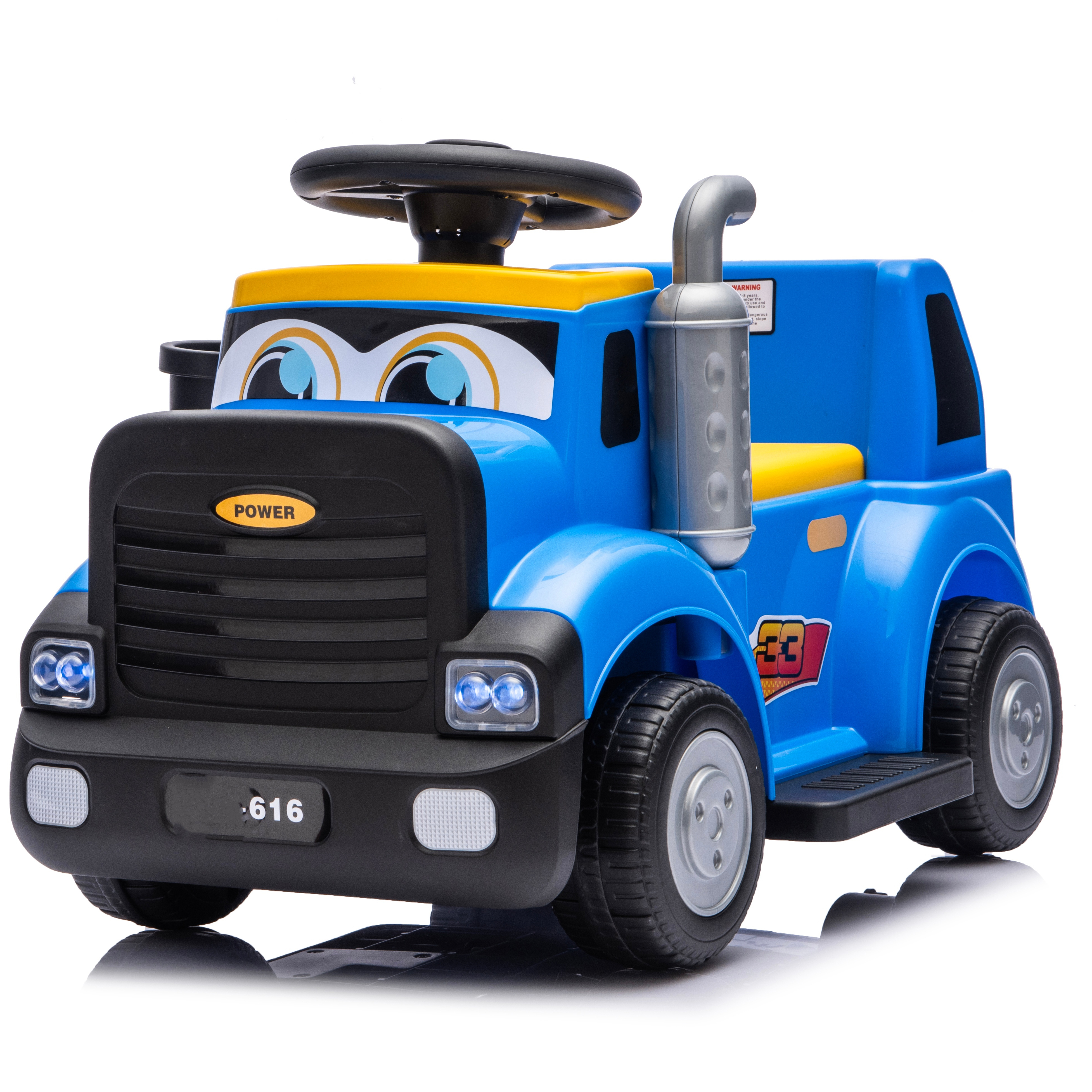 Kids Electric Slip Motorcycle Ride-on Toys 2-4 Years Ambulance Fire Truck Steering Wheel ABS 4-Wheel Durable Vehicles 6V4A
