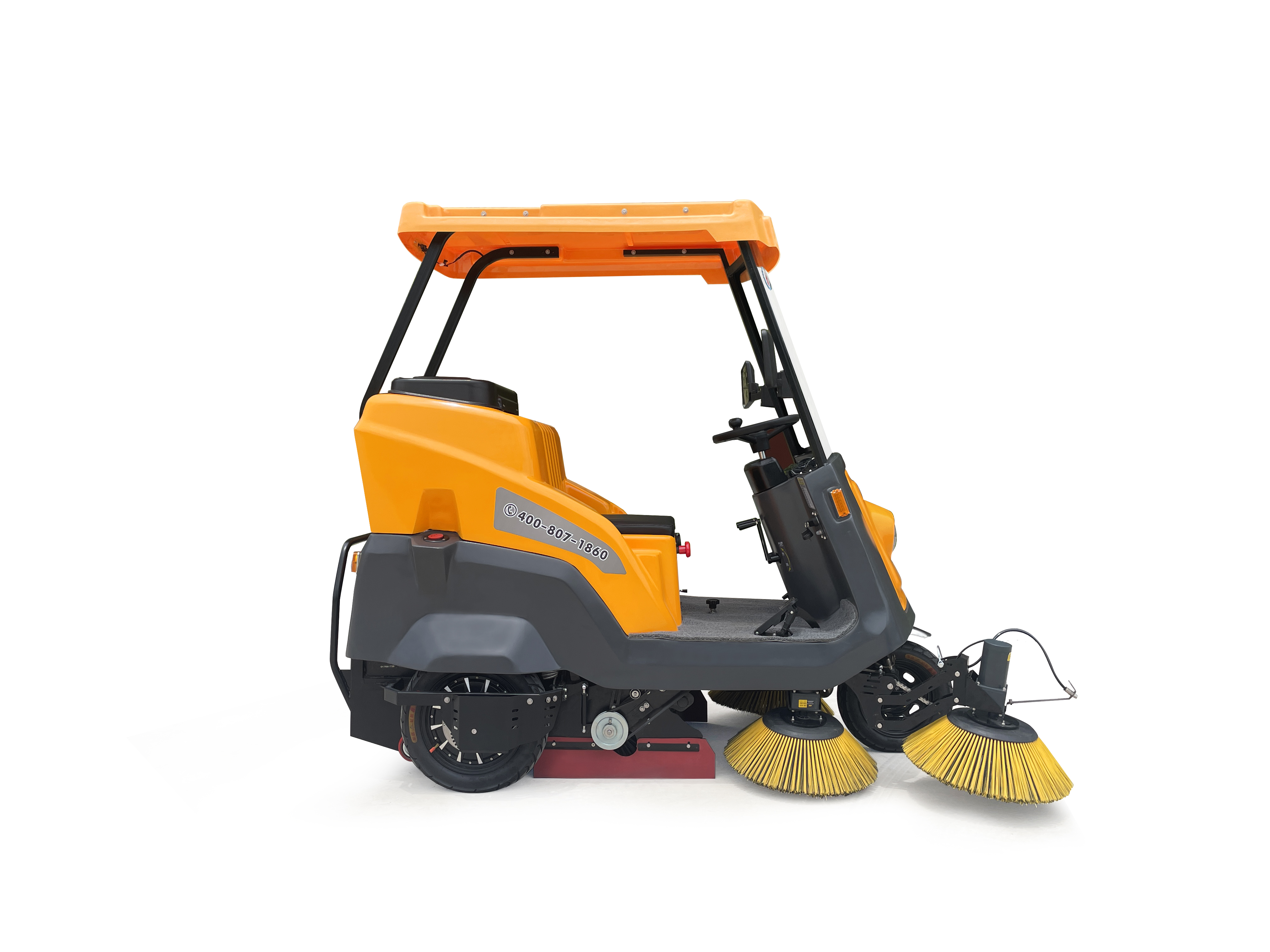 Nanbo C170 Electric 48V Ride-On Semi-Enclosed Road &amp; Floor Sweeper Cleaning Machine