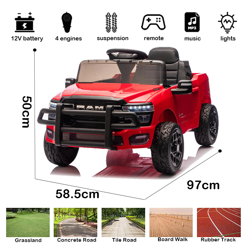 Fire Rescue Super Truck 12V Kids Ride on Car Electric Ride on Toy Car Electric Car for Kids to Drive