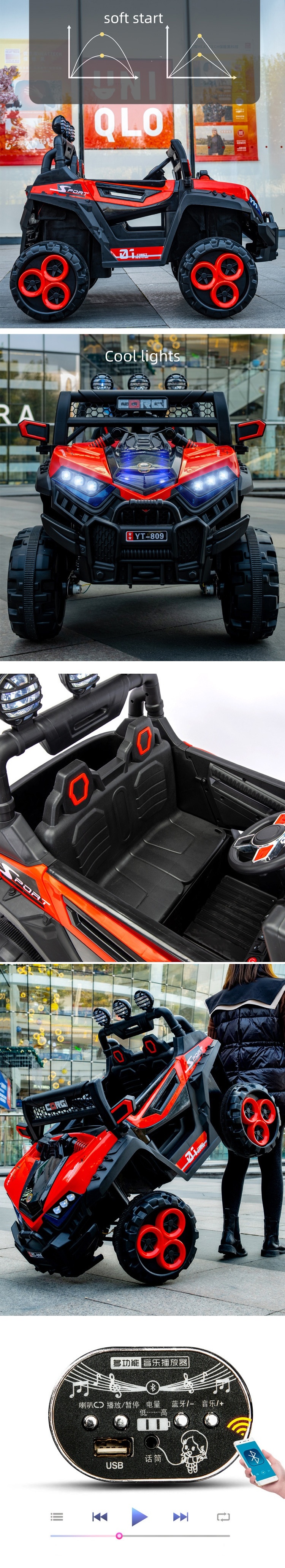 Children electric car styling 2
