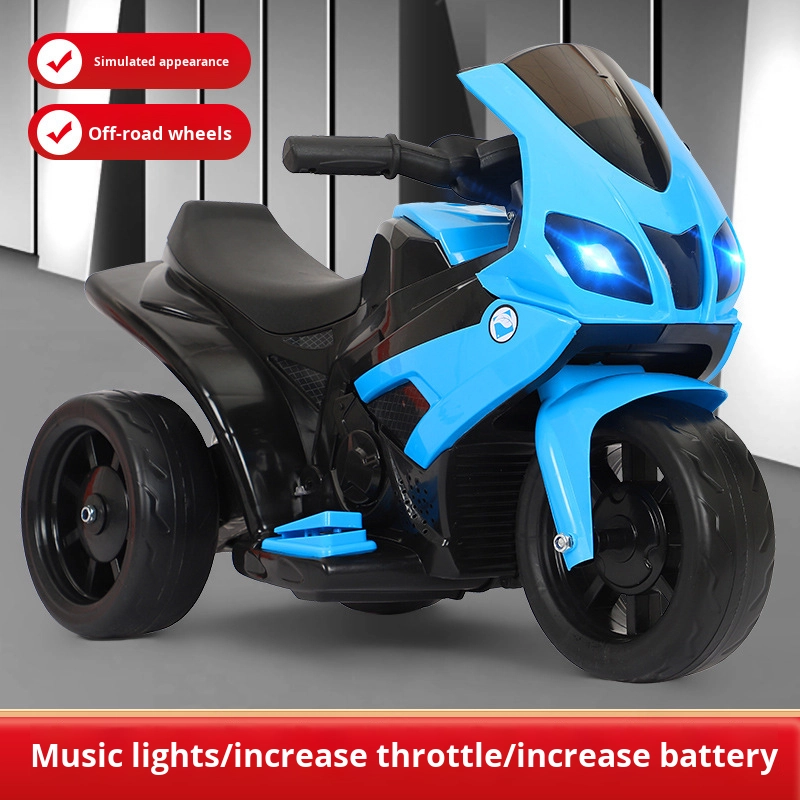 BAB WAY 12V Kids Electric Motorcycle Battery Powered Ride on Motorbike for Boys Girls with DDP Shipping
