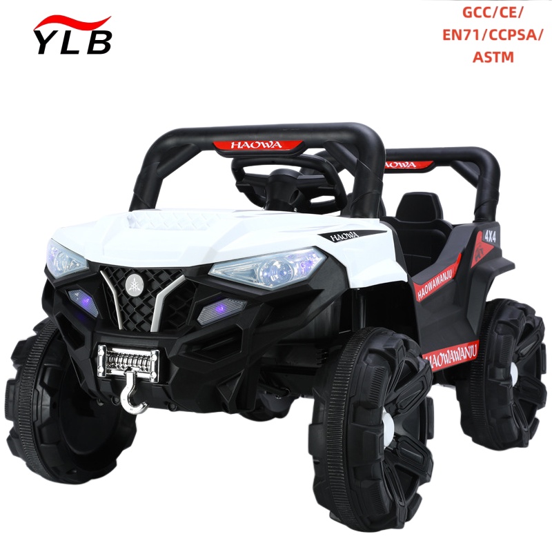 New Children's Electric Car with Remote Control Can Sit Large Four-wheel Charging Off-road Vehicle