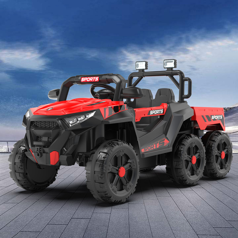 6-Wheel Ride-On Toy Dump Truck for Kids 12V Battery Powered Good Remote Control for Age 2-4 Made of Plastic Material