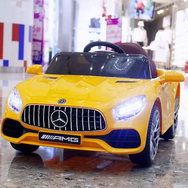 Unisex Ride-On Toy Car for 2-7 Years Electric With Remote Control 12V Battery Power 4 Wheels Vehicle