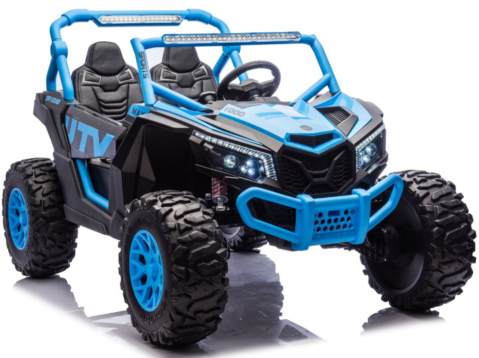 4WD Ride on Car 24V Battery Powered Electric off-Road UTV for Kids, 4X4 Electric Vehicle with 4 Powerful Engines