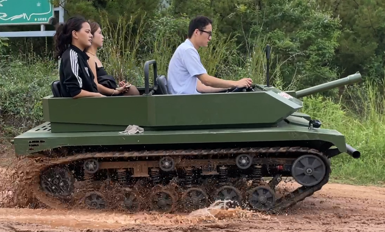 Atv Electric Rubber Amphibious Mini Tracked Vehicle Adult Mini Ride on Tanks Bump Cart Snow Buggy